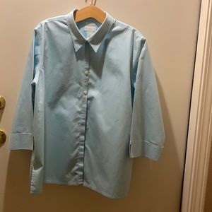 Liz Claiborne collar 100 cotton dress shirt. 3/4 sleeves